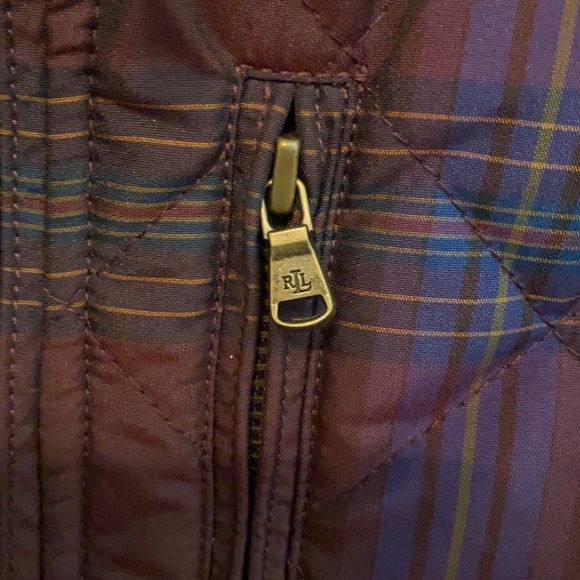 Ralph Lauren plaid puffer vest - Picture 2 of 7